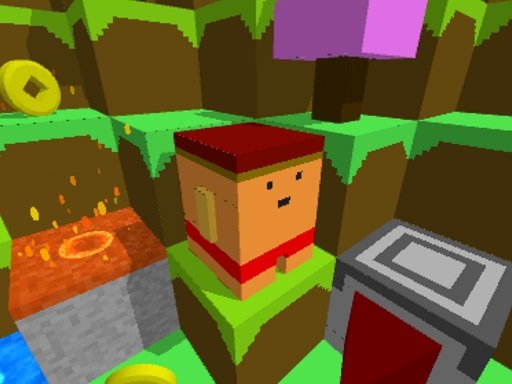 Blocky Rush Downhill — Arcade
